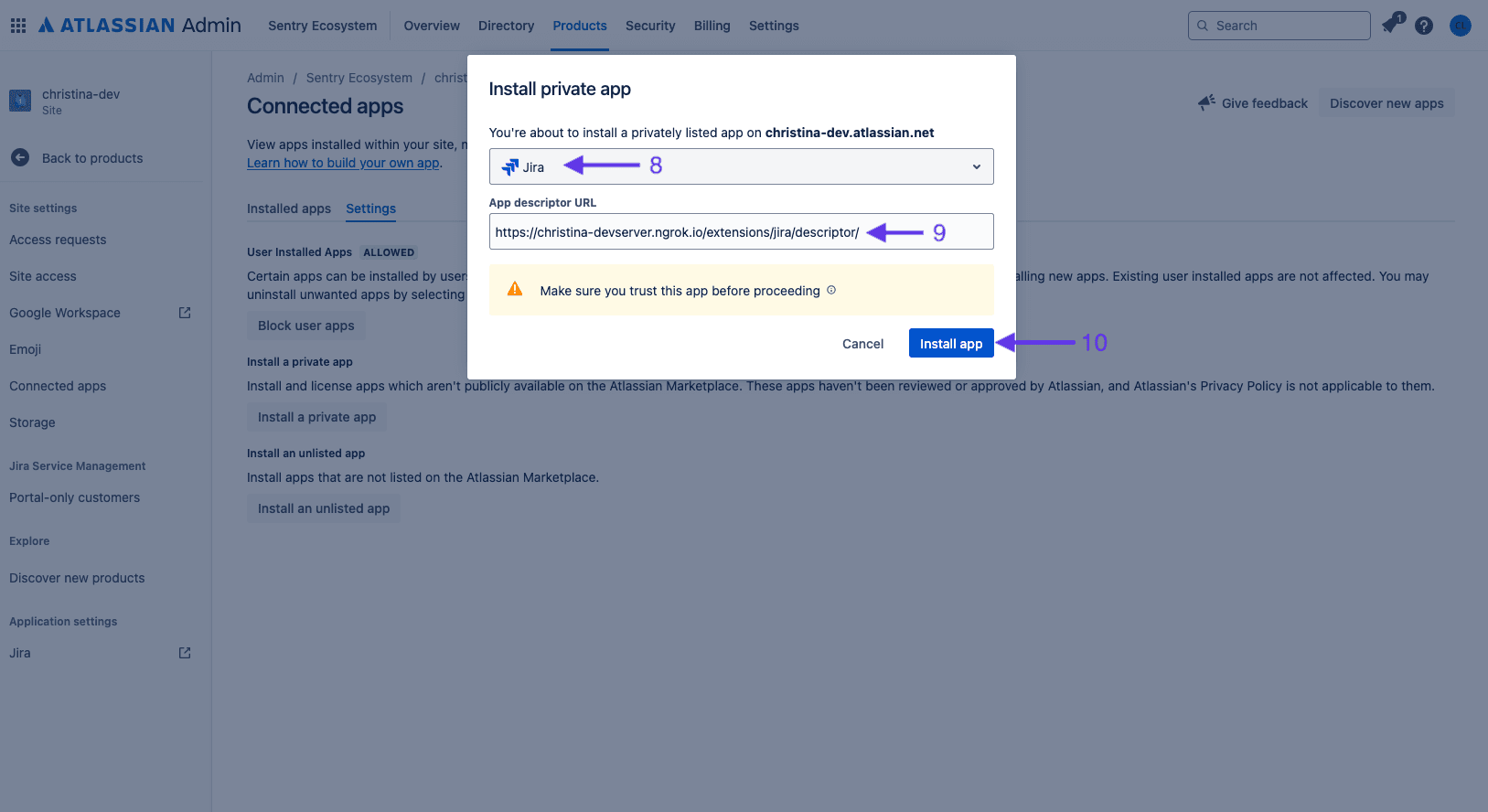 Filling out Modal